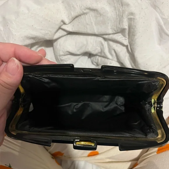 80s Vintage Tropical Makeup Bag Clutch Parrot Plastic Framed Snap - Picture 3 of 3